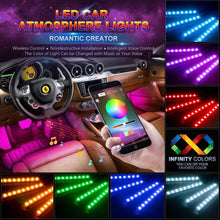 Load image into Gallery viewer, led car atmosphere light for all cars with bluetooth app
