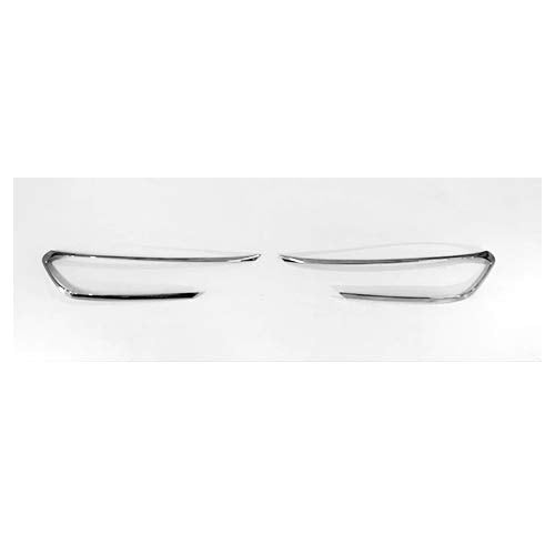 Automaze Head-lamp Light Chrome Garnish Trim Cover for Kia Sonet 2 Pc(ABS)