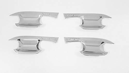 Automaze Chrome Door Handle Bowl Cover Garnish Trim for Hyundai Creta 2020