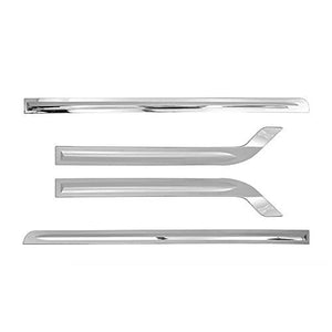 Automaze Car Side Door Beading, Full Chrome for Verna 2017-2019 Models(Hockey Type)