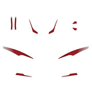 Automaze Scooter Sticker Red Graphics Accessories for Honda Activa(Set of 10 Pc, 0342)