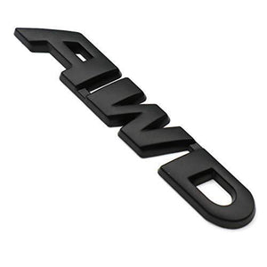 3D AWD Logo in black colour for all car