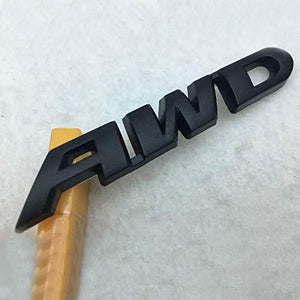 3D AWD Logo in black colour for all car