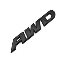 Load image into Gallery viewer, 3D AWD Logo in black colour for all car