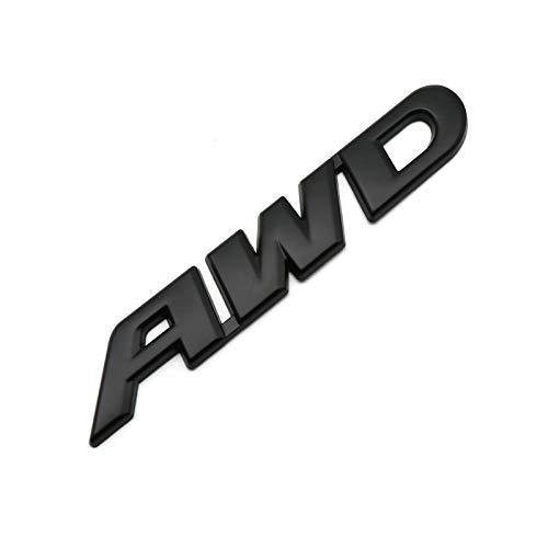 3D AWD Logo in black colour for all car