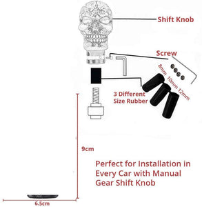 How to install 3D Skull gear knob for all cars