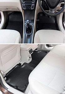 Automaze Laminated Odourless Premium 4D Car Floor Mats Perfect Fit-Tata Zest