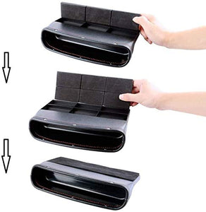 Automaze Car Seat Storage Pockets Box PU Leather Organiser for Car Interior & Keys, Cards, Phone Coins Etc