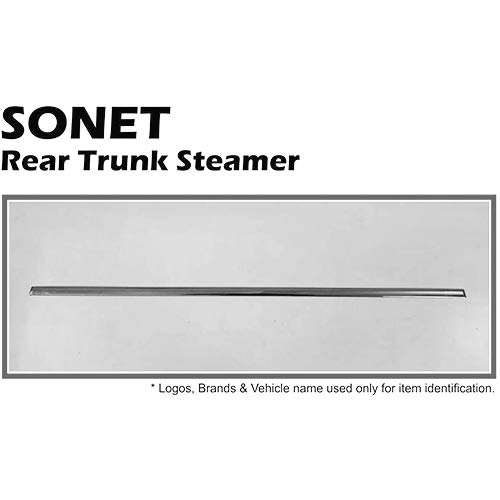 Automaze Imported Chrome Rear Trunk Door Steamer Diggy Patti Garnish for Kia Sonet All Models