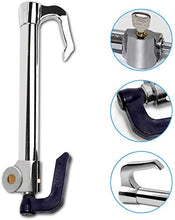 Load image into Gallery viewer, Automaze Universal Steering Wheel Brake Lock with Adjustable Length, Double Protection Extendable Steering Wheel and Clutch Brake Lock