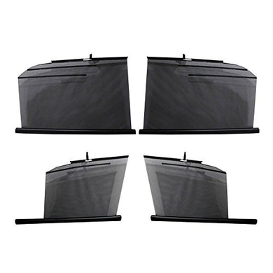 WINOMO Car Window Shades Automotive Window Sunshades Side Window Sunshade  Car Curtains UV Sunshade Drape Window Shield (2pcs Black)