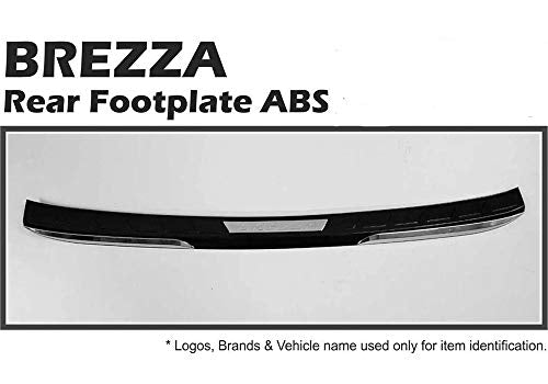 Automaze Rear Bumper Trunk Step Sill Plate for Brezza All Models(ABS with Chrome)