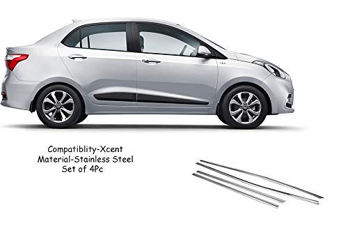 Cn-League Exterior Lower Window Trim Chrome in SS, for Xcent( Set of 4 ...
