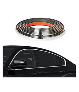 Exterior Chrome Car Body Strip Moulding Auto Door Protective Styling 12 Meters