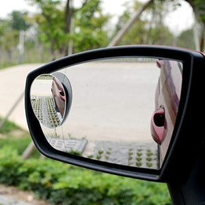 Automaze 3R 360 Degree Car Wide Angle Convex Blind Spot Mirror (2 Pc)