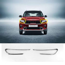 Load image into Gallery viewer, Automaze Head-lamp Light Chrome Garnish Trim Cover for Kia Sonet 2 Pc(ABS)