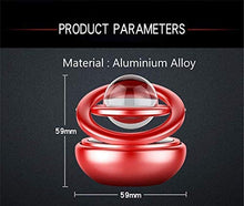 Load image into Gallery viewer, Automaze Car Metal Solar Rotating Air Freshener Perfume with Crystal Ball