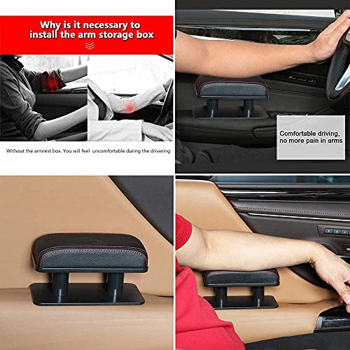 Automaze Adjustable Height Car Armrest Right Elbow Support Pad Anti-Fatigue Car Door Armrest Rest Pad
