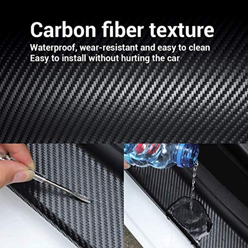 Automaze Car Door Universal Edge Guard Clear Door Sill & Trim Protector, Vinyl Protection Film/Tape, Fit for Most Cars