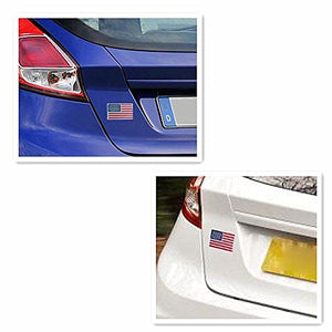 USA US FLAG Car 3D Metal Chrome Badge Car Decal Logo