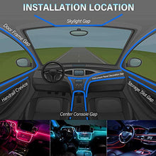 Load image into Gallery viewer, Automaze RGB App LED Car Atmosphere Interior Light With Optic Fibre Cable