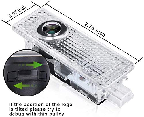 Automaze 2 Pc Car Door Shadow Light Ghost Projector Welcome Puddle LED Light Compatible For Land Rover Cars