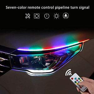 Automaze 60 cm Car Headlight Daytime Running Strip Light Flexible Indicator Lights