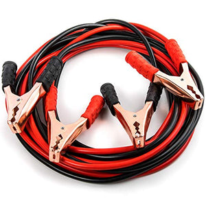 Automaze Car Jump Starter Battery Booster Cable Wire With Alligator Clamps, 7Ft