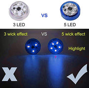 Automaze 4 PCS Universal Wireless Car Door LED Warning Light, Strobe Flashing Anti Collision Signal LED Safety Lamps