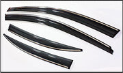 Automaze Side Window Chrome Line Rain Door Visor For Toyota Glanza All Models