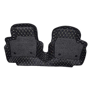 Automaze 7D Mats for Maruti Suzuki XL6, Custom Fitted Leatherette Luxury Car Mats with Removable Grass-Black Colour