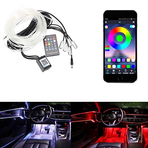 Automaze RGB App LED Car Atmosphere Interior Light With Optic Fibre Ca