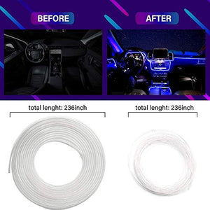 Automaze RGB App LED Car Atmosphere Interior Light With Optic Fibre Cable