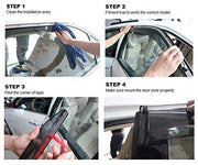 Automaze i20 2020+ Side Window Rain Visor installation steps with 3M tape