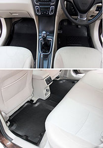 Automaze Laminated Odourless Premium 4D Car Floor Mats Perfect Fit-Mahindra Verito