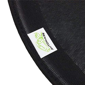 Automaze 3D/4D Car Floor/Foot Mats with Third Row for Toyota Innova Crysta Automatic Model | Tray Fit, Black Colour | Warranty