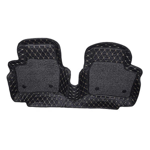 Pair of 7d mats for renault triber in black colour