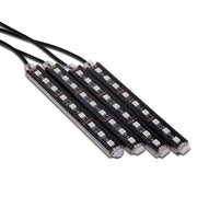 4 Interior RGB LED Strip Atmosphere Lamp