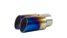 Load image into Gallery viewer, Blue Colour is Shining on dual muffler