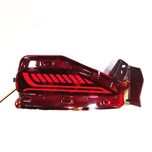 Rear Bumper LED Reflector Brake Light For Fortuner 2016-2018 Models, Set of 2 Pc (V3)