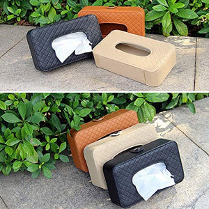 Car Armrest Headrest Back Seat Tissue Napkin Box Holder for car, Black, Headrest/Armrest Type