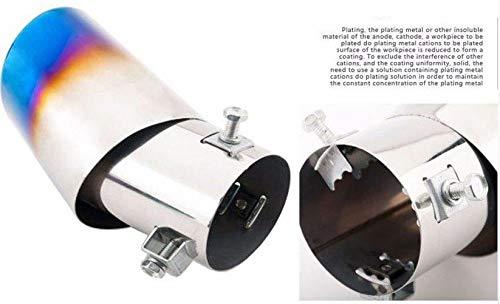 63mm tip pipe muffler stainless steel in oval shapped