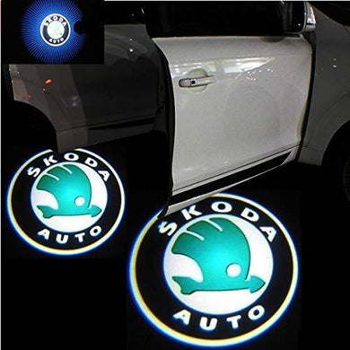 Skoda Logo in Car Door Light