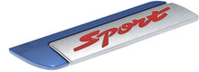 Load image into Gallery viewer, Sports Metal Logo in blue with silver colour