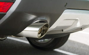 Backside of car along with muffler 