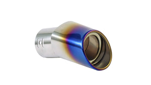Tail Muffler tip show pipe in curved Oval shape