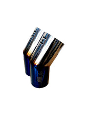 Bent burnt round shape muffler 
