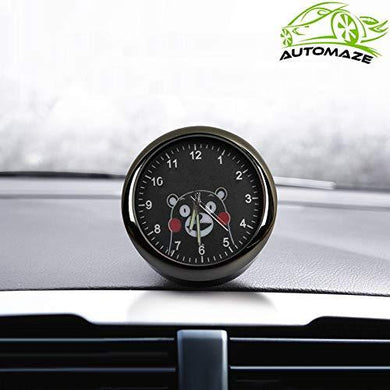 Kumamom Model car dashboard analog quatrz clock