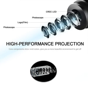 High performance projection for audi car