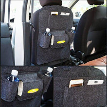 Load image into Gallery viewer, Open Car backseat  organiser in black colour